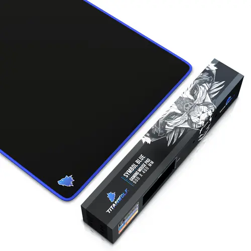 Titanwolf Gaming Mauspad, XXL Speed Gaming Mousepad / Extragroße Fläche von 900 x 400mm, Kopf blau Titanwolf Gaming Mauspad, XXL Speed Gaming Mousepad / Extragroße Fläche von 900 x 400mm, Kopf blau