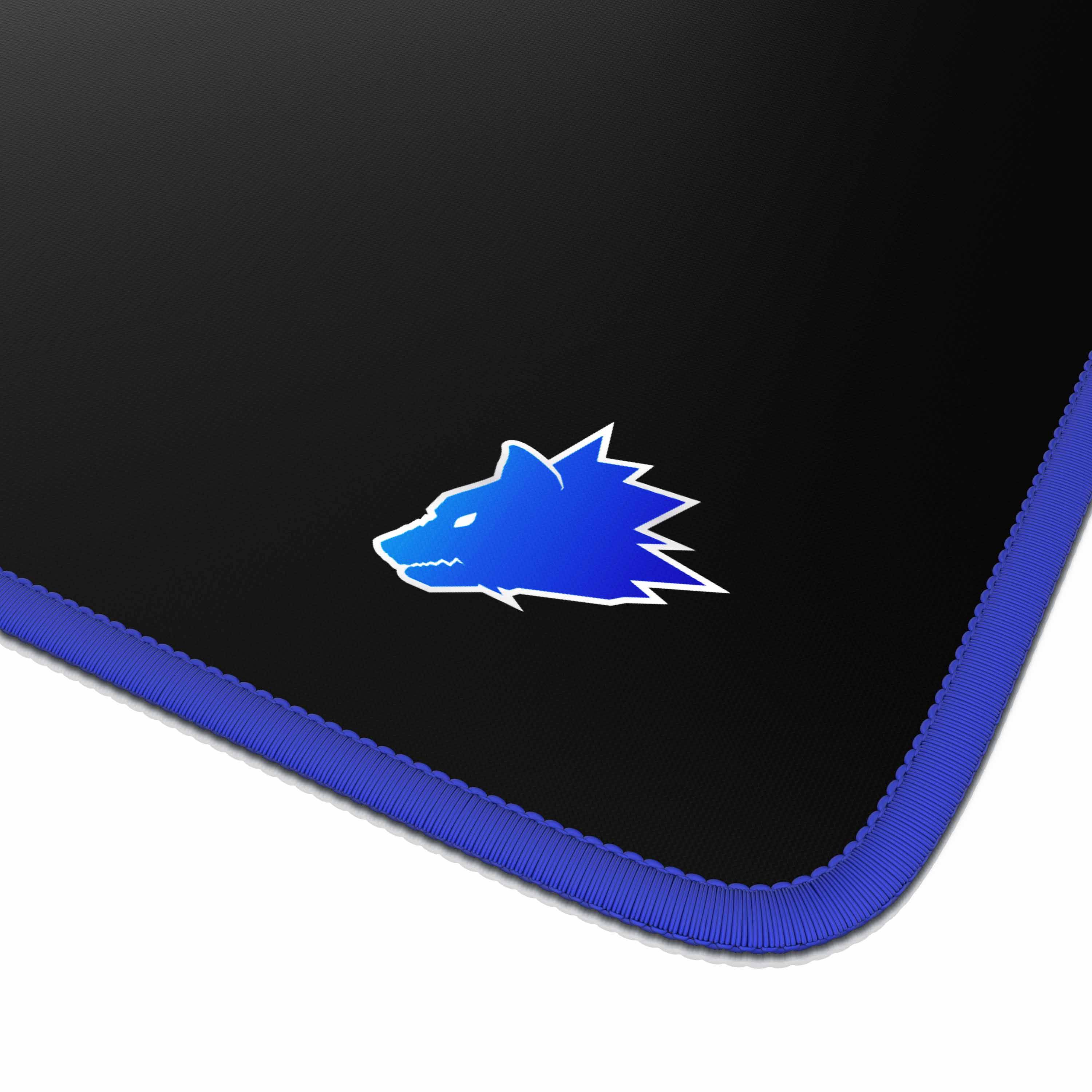 Titanwolf Gaming Mauspad, XXL Speed Gaming Mousepad / Extragroße Fläche von 900 x 400mm, Kopf blau