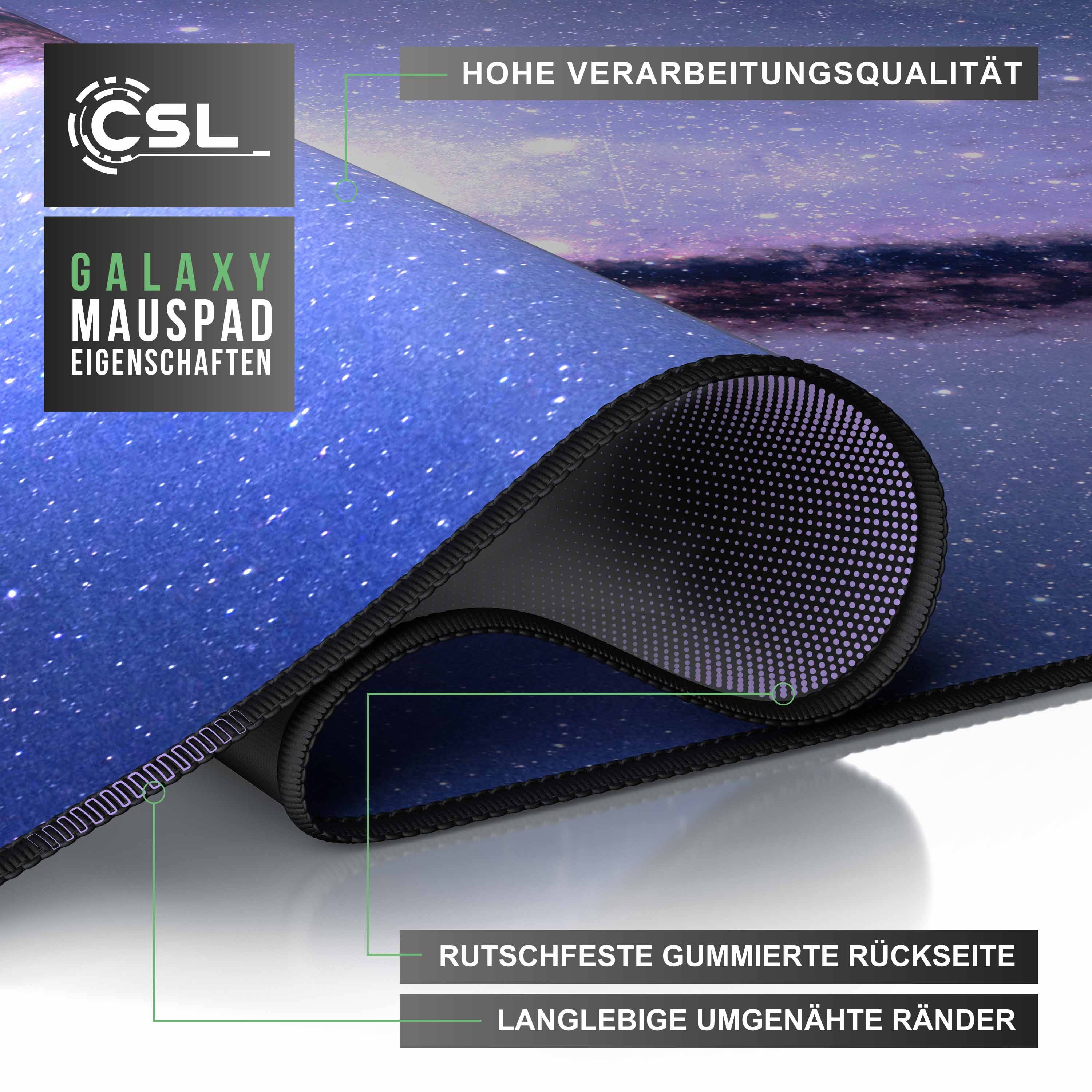 CSL XXL Gaming Mauspad Schreibtischunterlage Mousepad 900 x 400mm / Präzison & Geschwindigkeit