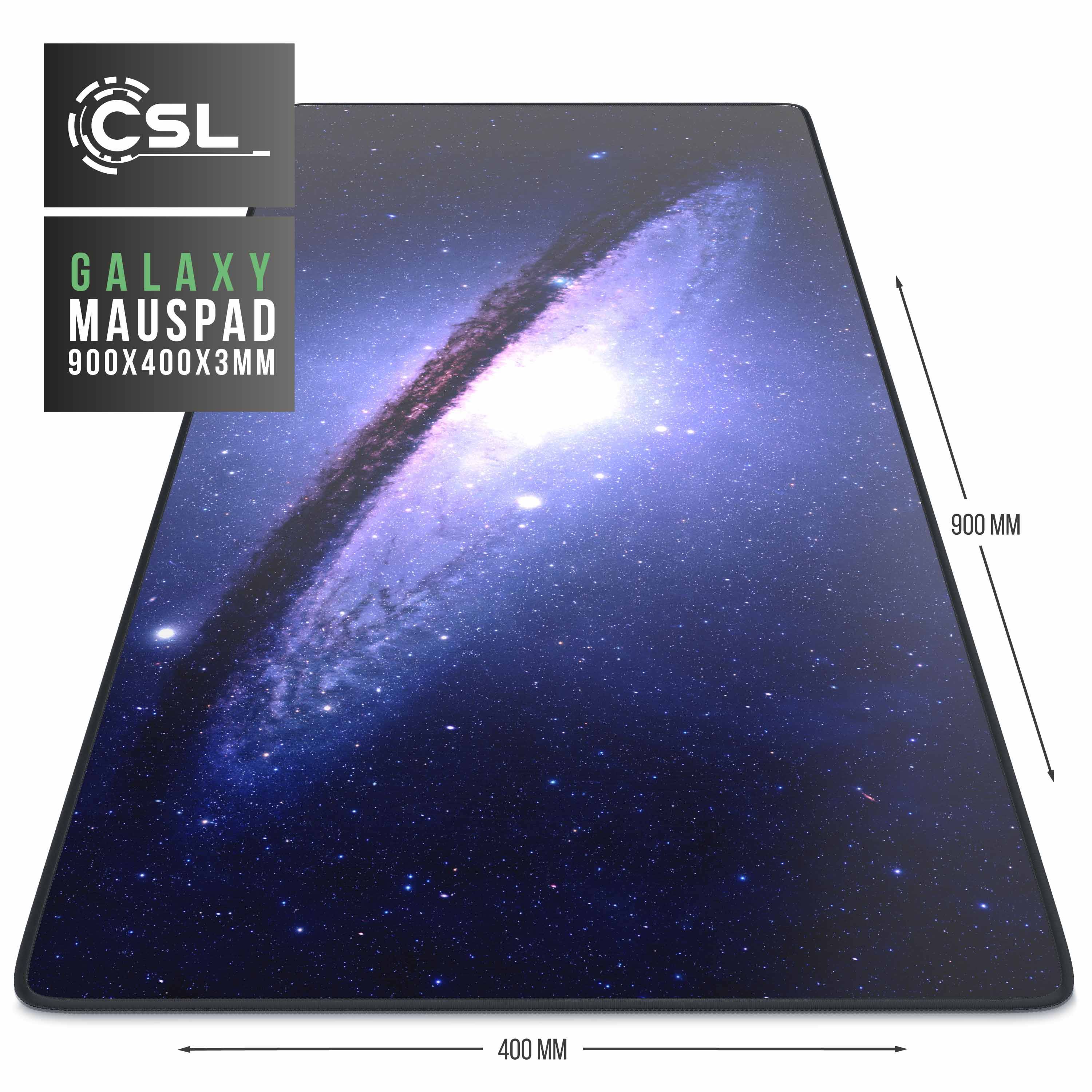 CSL XXL Gaming Mauspad Schreibtischunterlage Mousepad 900 x 400mm / Präzison & Geschwindigkeit