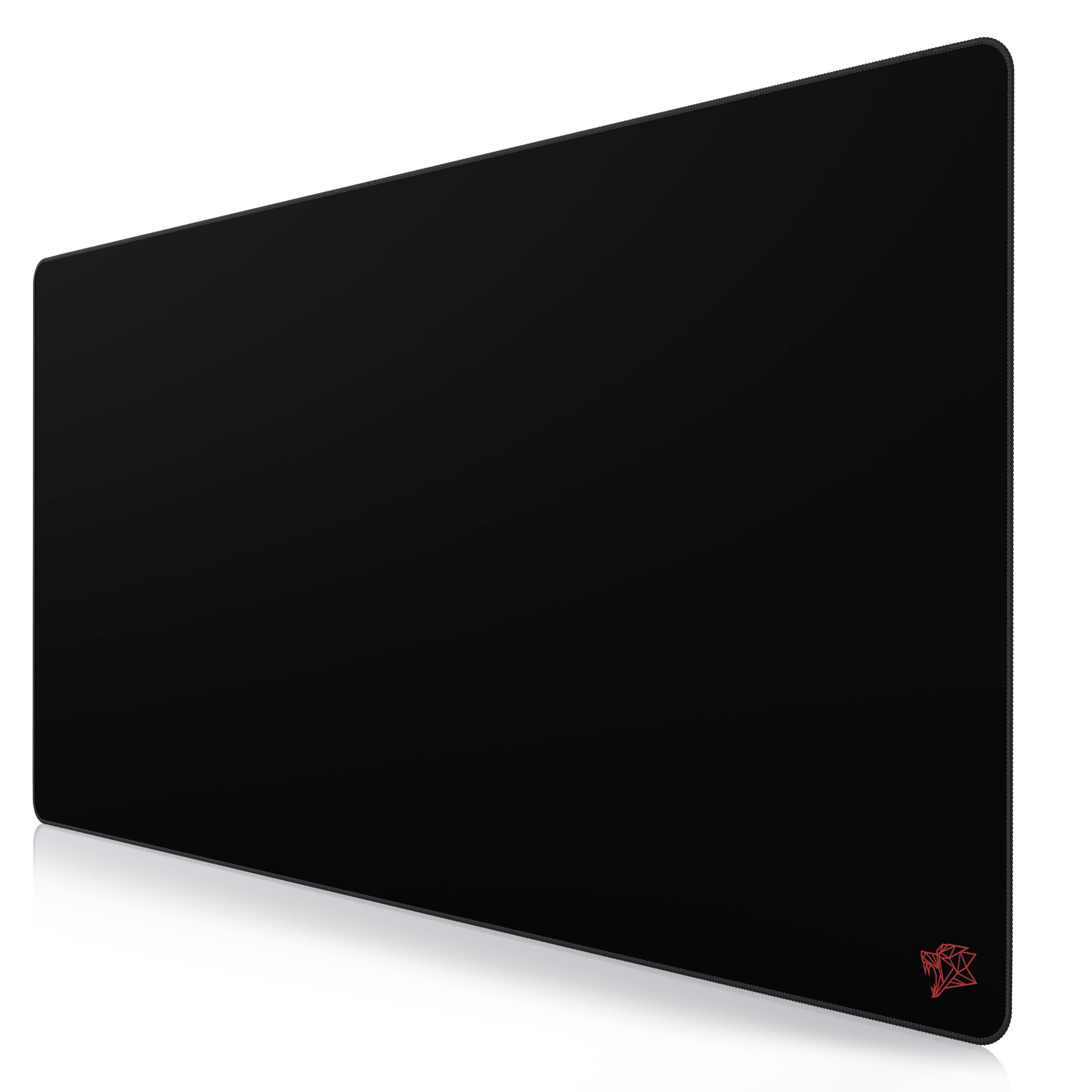 Titanwolf Gaming Mauspad, XXXL Speed Mousepad 1200 x 600 mm, Geschwindigkeit & Präzision, Logo rot