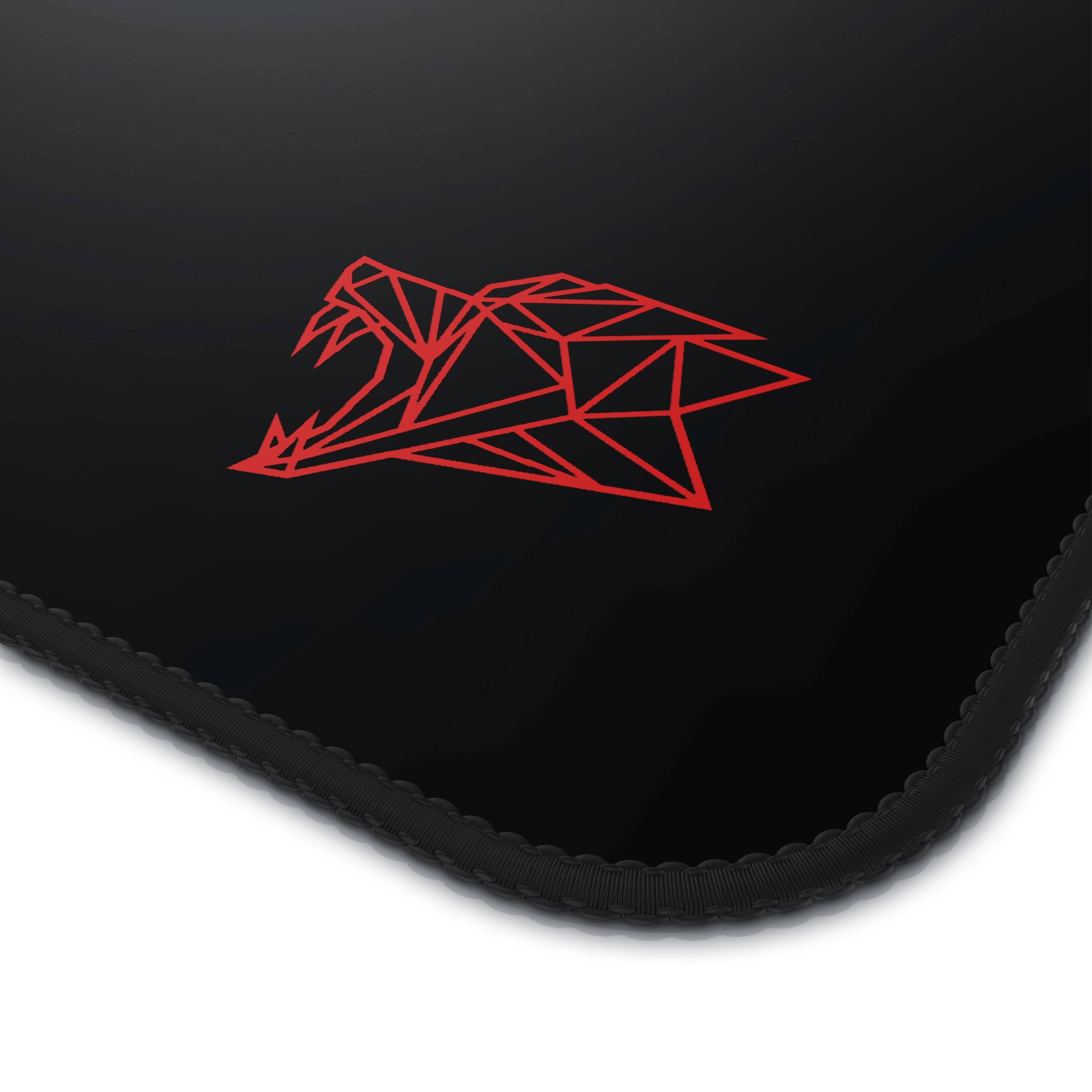 Titanwolf Gaming Mauspad, XXXL Speed Mousepad 1200 x 600 mm, Geschwindigkeit & Präzision, Logo rot