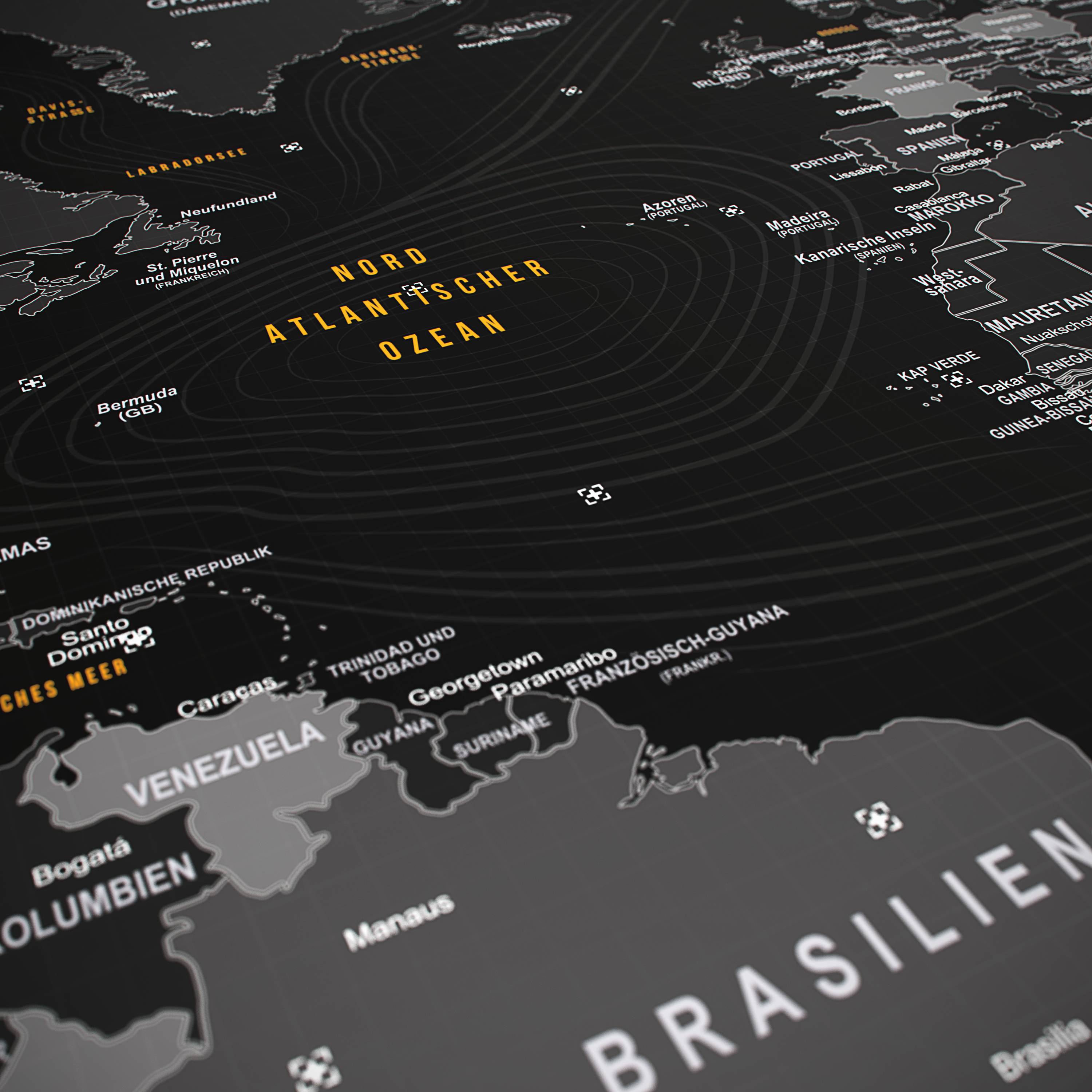 Titanwolf Gaming Mauspad XXL, glattes Stoffgewebe, Speed Mousepad 900 x 400mm große Fläche, Weltkarte deutsch
