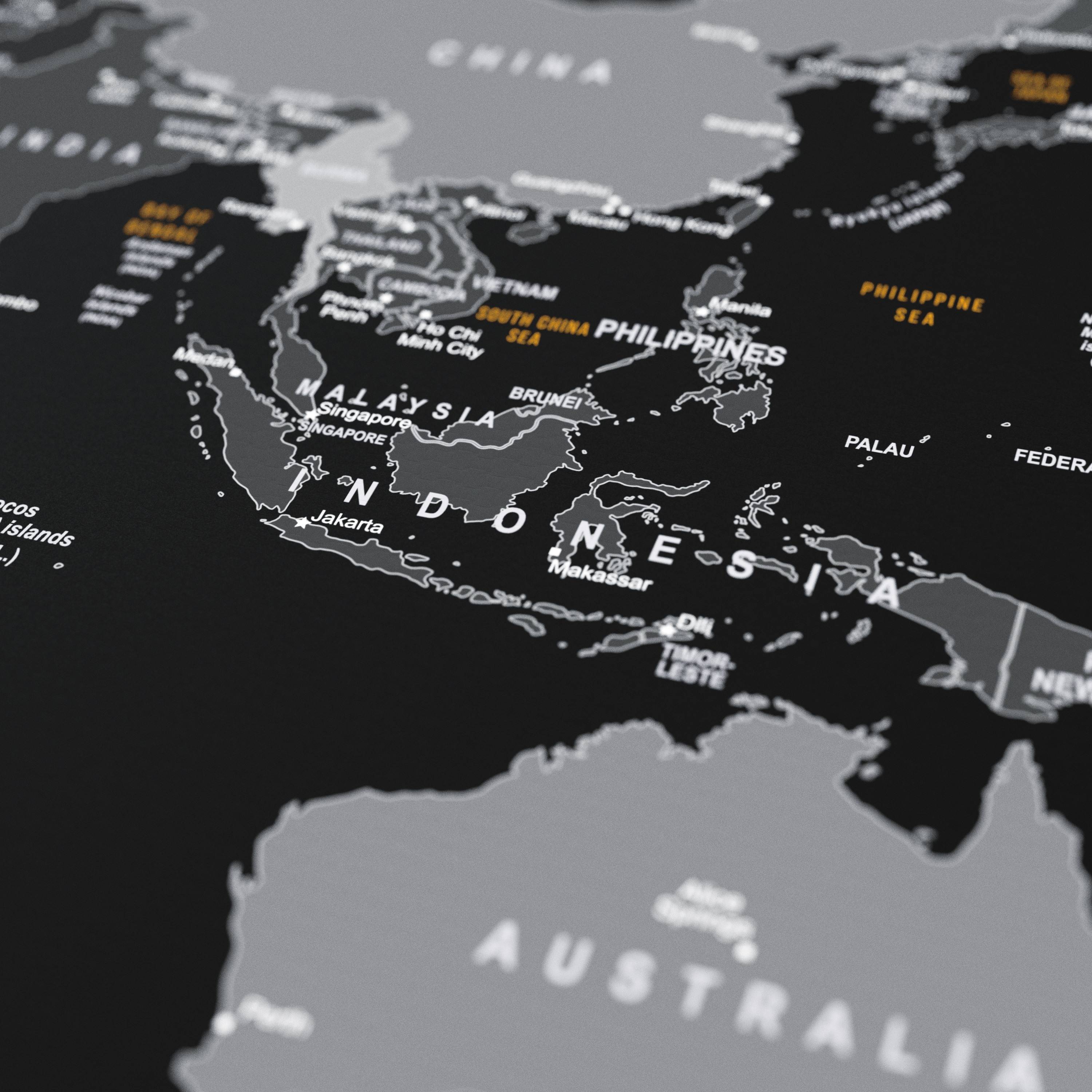 Titanwolf Gaming Mauspad XXL, glattes Stoffgewebe, Speed Mousepad 900 x 400mm große Fläche, Weltkarte Global