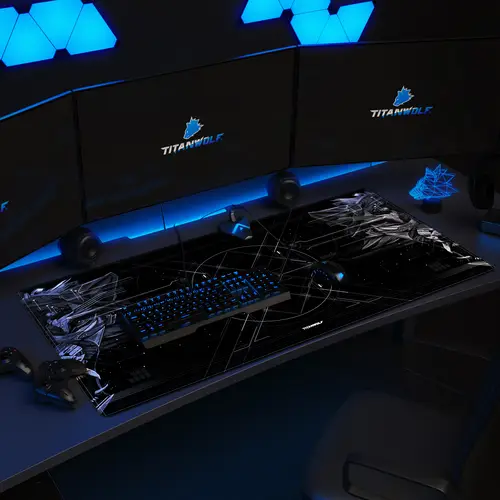 Titanwolf Gaming Mauspad, XXXL Speed Mousepad 1200 x 600 mm, Geschwindigkeit & Präzision, Doppelwolf Titanwolf Gaming Mauspad, XXXL Speed Mousepad 1200 x 600 mm, Geschwindigkeit & Präzision, Doppelwolf