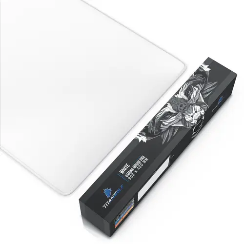 Titanwolf Gaming Mauspad, XXL Speed Gaming Mousepad / Extragroße Fläche von 900 x 400mm, weiß Titanwolf Gaming Mauspad, XXL Speed Gaming Mousepad / Extragroße Fläche von 900 x 400mm, weiß