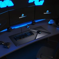 Titanwolf Gaming Mauspad, 900 x 400mm XXL Mousepad, verbessert Präzision & Geschwindigkeit, Carbon Titanwolf Gaming Mauspad, 900 x 400mm XXL Mousepad, verbessert Präzision & Geschwindigkeit, Carbon
