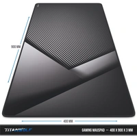 Titanwolf Gaming Mauspad, 900 x 400mm XXL Mousepad, verbessert Präzision & Geschwindigkeit, Carbon Titanwolf Gaming Mauspad, 900 x 400mm XXL Mousepad, verbessert Präzision & Geschwindigkeit, Carbon