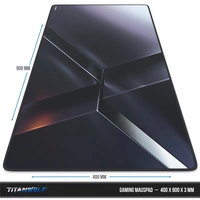 Titanwolf Gaming Mauspad, 900 x 400mm XXL Mousepad, verbessert Präzision & Geschwindigkeit, X Motiv Titanwolf Gaming Mauspad, 900 x 400mm XXL Mousepad, verbessert Präzision & Geschwindigkeit, X Motiv