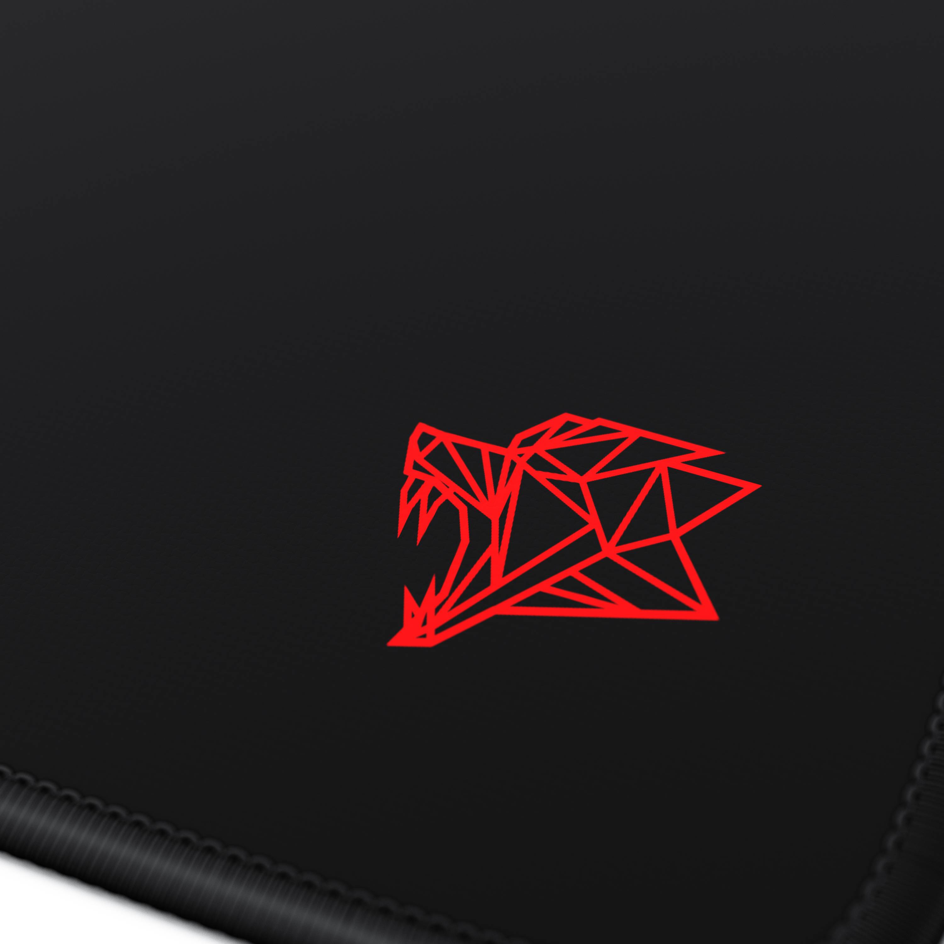 Titanwolf Gaming Mauspad, XXL Speed Gaming Mousepad / Extragroße Fläche von 900 x 400mm, Icon rot