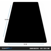 Titanwolf Gaming Mauspad, XXXL Speed Mousepad 1200 x 600 mm, Geschwindigkeit & Präzision, schwarz Titanwolf Gaming Mauspad, XXXL Speed Mousepad 1200 x 600 mm, Geschwindigkeit & Präzision, schwarz