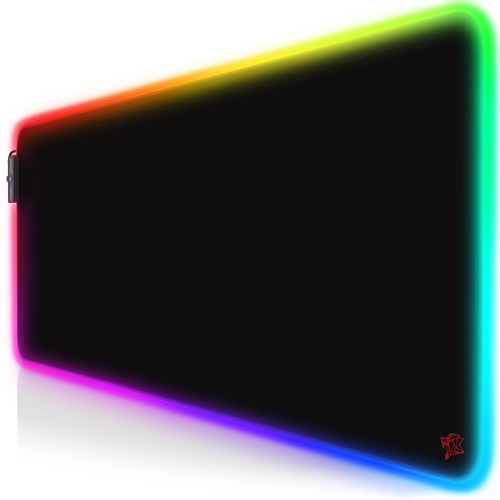 Titanwolf RGB Gaming Mauspad, Mousepad XL 800 x 300mm verbessert Präzision & Geschwindigkeit, Emblem rot Titanwolf RGB Gaming Mauspad, Mousepad XL 800 x 300mm verbessert Präzision & Geschwindigkeit, Emblem rot