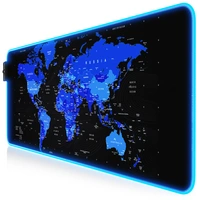 Titanwolf RGB Gaming Mauspad, Mousepad XL 800 x 300mm verbessert Präzision & Geschwindigkeit, Weltkarte blau Titanwolf RGB Gaming Mauspad, Mousepad XL 800 x 300mm verbessert Präzision & Geschwindigkeit, Weltkarte blau