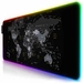 Titanwolf RGB Gaming Mauspad, Mousepad XL 800 x 300mm, verbessert Präzision & Geschwindigkeit, Weltkarte Titanwolf RGB Gaming Mauspad, Mousepad XL 800 x 300mm, verbessert Präzision & Geschwindigkeit, Weltkarte