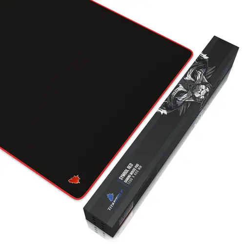 Titanwolf Gaming Mauspad, XXXL Speed Mousepad 1200 x 600 mm, Geschwindigkeit & Präzision, Symbol Red Titanwolf Gaming Mauspad, XXXL Speed Mousepad 1200 x 600 mm, Geschwindigkeit & Präzision, Symbol Red