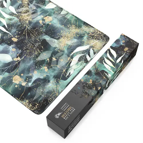 CSL Gaming Mauspad, XXL, 900 x 400 x 3 mm, Schreibtischunterlage, extralarge, waschbar, Gold Floral CSL Gaming Mauspad, XXL, 900 x 400 x 3 mm, Schreibtischunterlage, extralarge, waschbar, Gold Floral