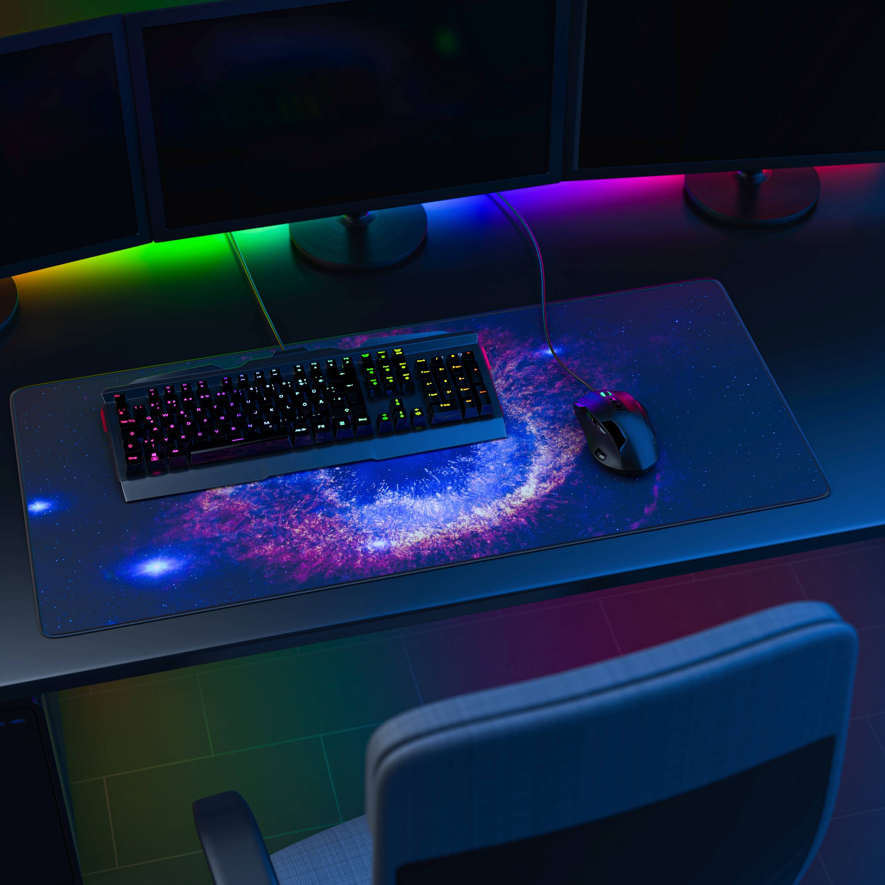 CSL Gaming Mauspad, XXL Schreibtischunterlage 900 x 400mm, Präzision & Geschwindigkeit, Supernova