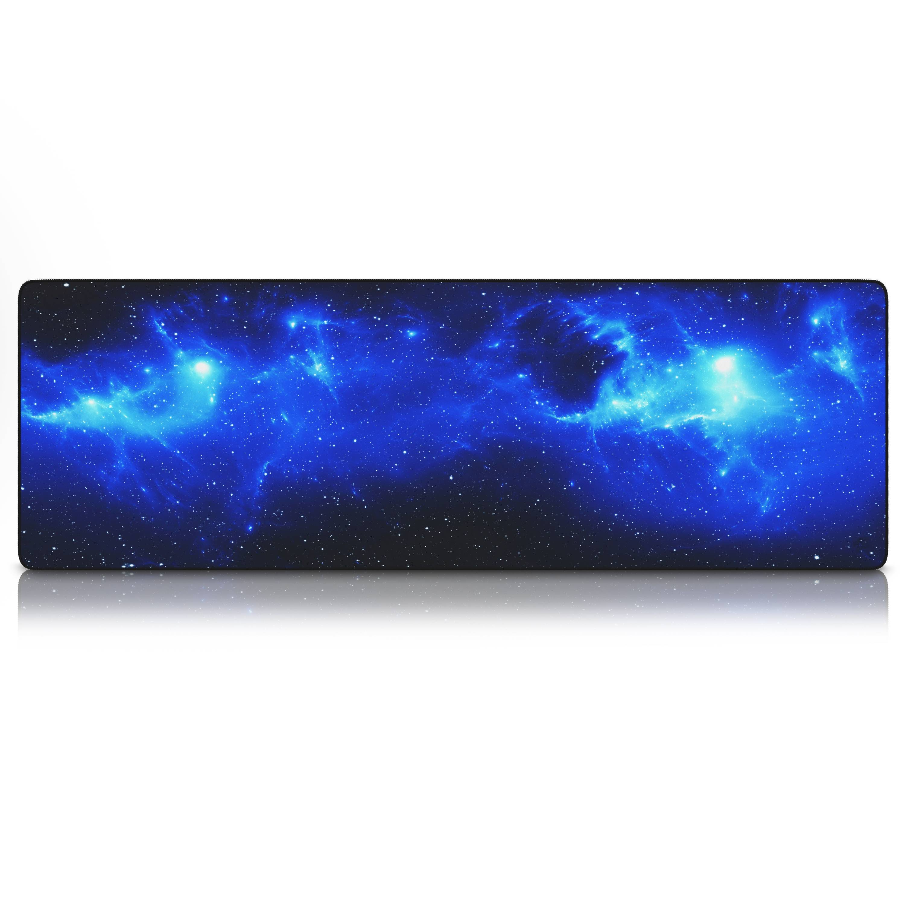CSL Gaming Mauspad, extra groß, 1200 x 400 x 3 mm Schreibtischunterlage XXXL, Rutschfest, Space