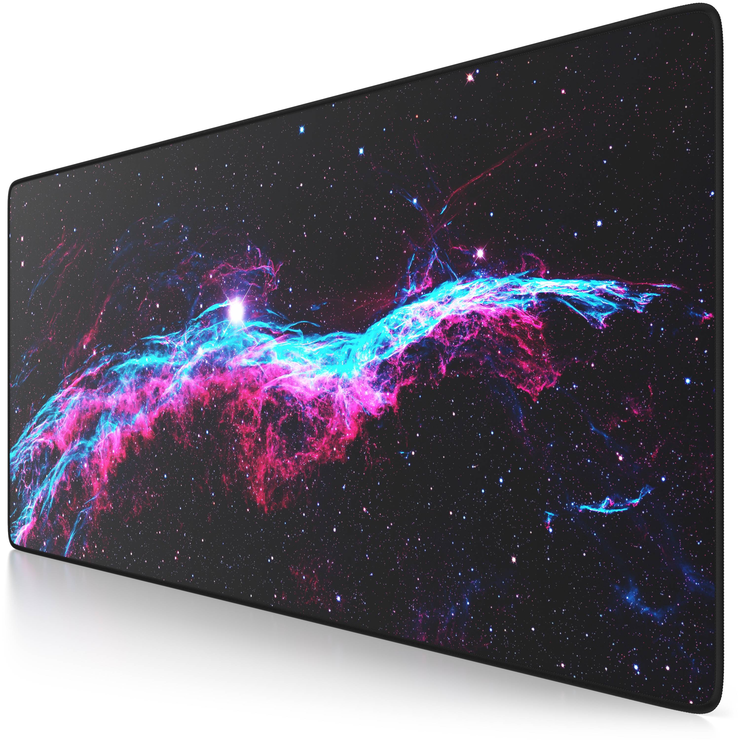 CSL Gaming Mauspad, XXL, Mousepad, 900 x 400 x 3 mm, Tischunterlage, abwaschbar, Galaxie Speed
