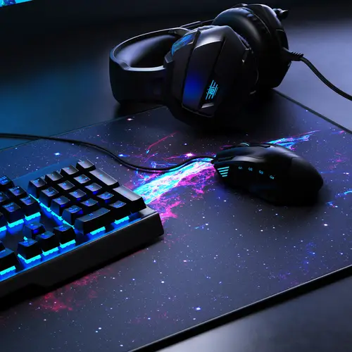 CSL Gaming Mauspad, XXL, Mousepad, 900 x 400 x 3 mm, Tischunterlage, abwaschbar, Galaxie Speed CSL Gaming Mauspad, XXL, Mousepad, 900 x 400 x 3 mm, Tischunterlage, abwaschbar, Galaxie Speed