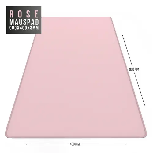 CSL Gaming Mauspad, XXL, 900 x 400 x 3 mm, Schreibtischunterlage, extralarge, waschbar, rosa CSL Gaming Mauspad, XXL, 900 x 400 x 3 mm, Schreibtischunterlage, extralarge, waschbar, rosa