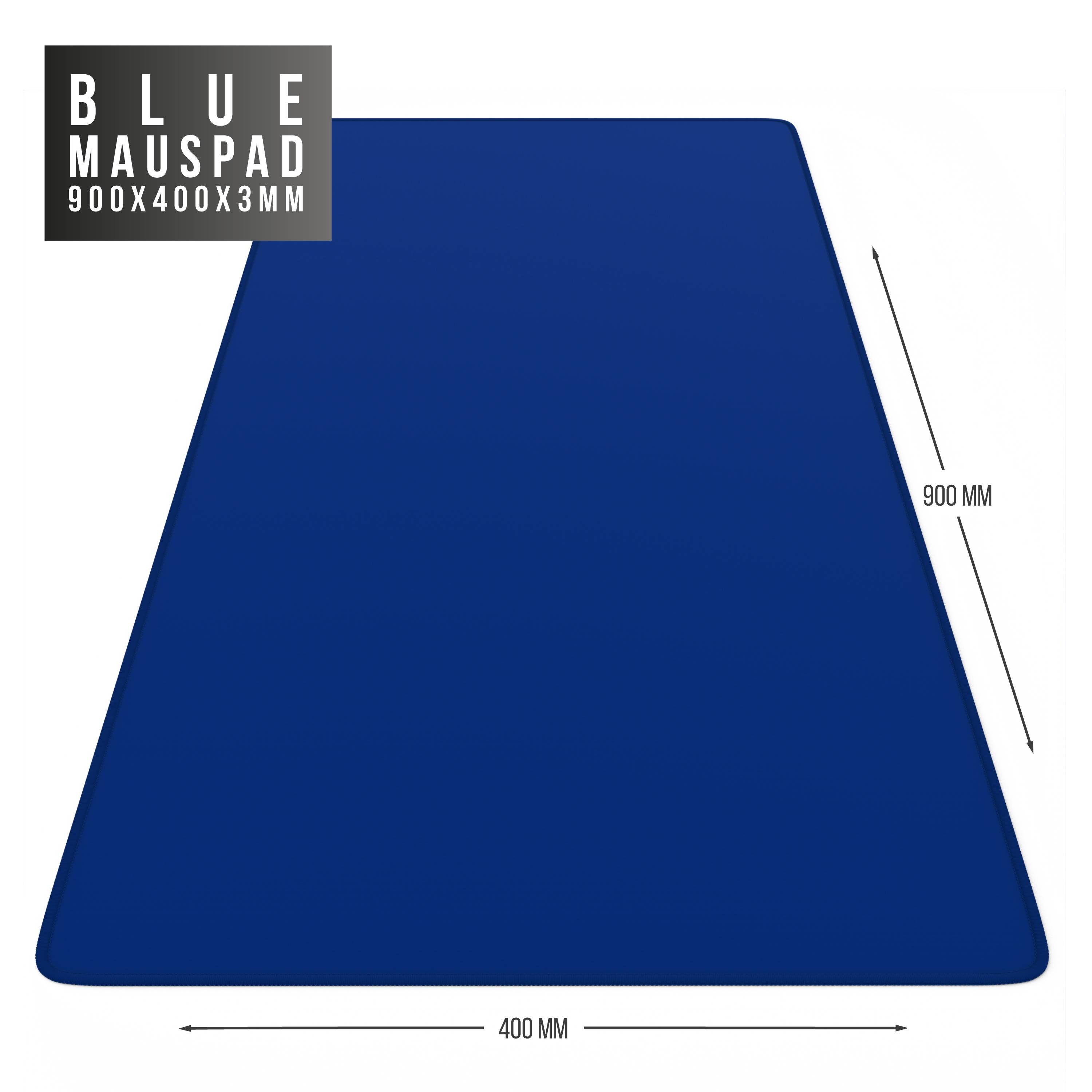 CSL Gaming Mauspad, XXL, 900 x 400 x 3 mm, Schreibtischunterlage, extralarge, waschbar, blau