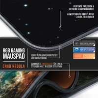 Titanwolf RGB Gaming Mauspad, Mousepad XL 800 x 300mm verbessert Präzision & Geschwindigkeit, Galaxie Grün Titanwolf RGB Gaming Mauspad, Mousepad XL 800 x 300mm verbessert Präzision & Geschwindigkeit, Galaxie Grün