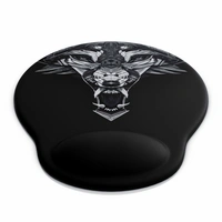 Titanwolf Gaming Mauspad mit Handgelenkauflage, Office Gel Mousepad mit Handgelenkpolster, schwarz Titanwolf Gaming Mauspad mit Handgelenkauflage, Office Gel Mousepad mit Handgelenkpolster, schwarz
