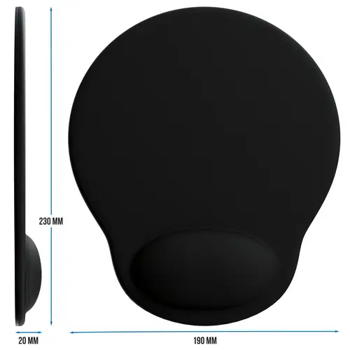 CSL Mauspad, Ergonomisches Schaumstoff Office Mousepad, Entlastung des Handgelenks, schwarz CSL Mauspad, Ergonomisches Schaumstoff Office Mousepad, Entlastung des Handgelenks, schwarz