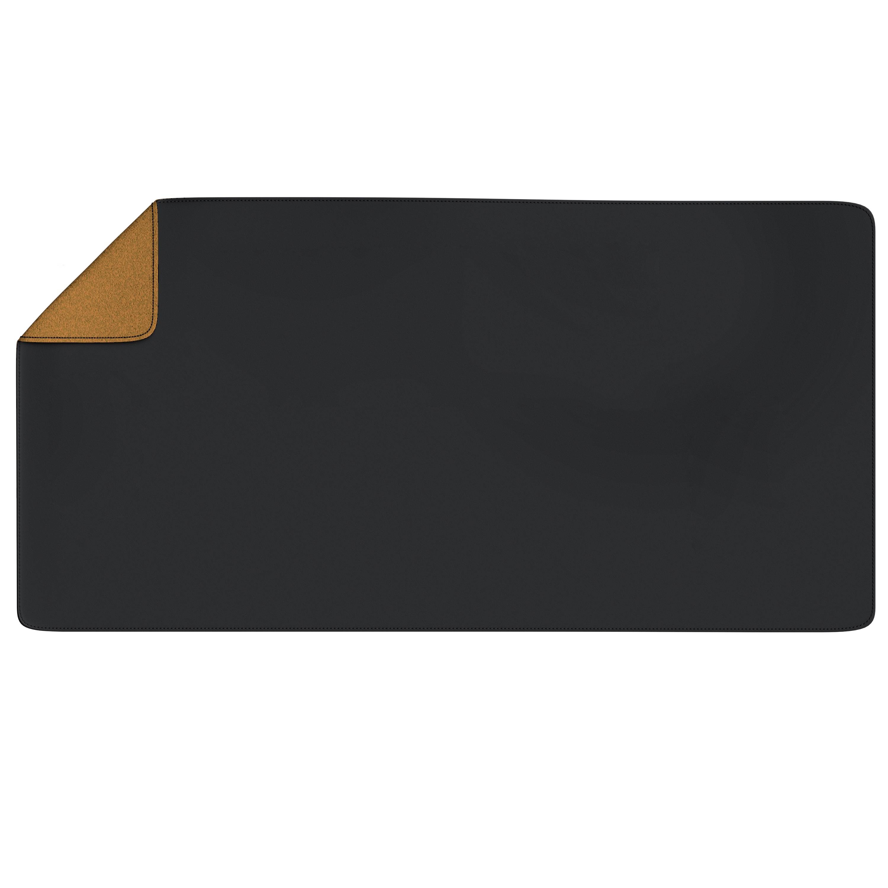CSL Mauspad, XXL 800 x 400 x 3 mm Schreibtischunterlage, XXL Mousepad / Rutschfest, schwarz