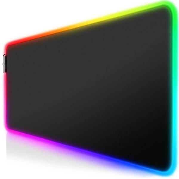 Titanwolf RGB Gaming Mauspad, Mousepad XL 800 x 300mm, verbessert Präzision & Geschwindigkeit, schwarz Titanwolf RGB Gaming Mauspad, Mousepad XL 800 x 300mm, verbessert Präzision & Geschwindigkeit, schwarz