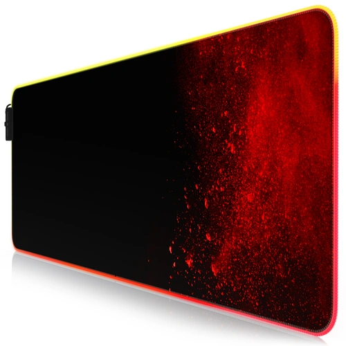 Titanwolf RGB Gaming Mauspad, Mousepad XL 800 x 300mm verbessert Präzision & Geschwindigkeit, Blood Titanwolf RGB Gaming Mauspad, Mousepad XL 800 x 300mm verbessert Präzision & Geschwindigkeit, Blood