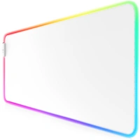 Titanwolf RGB Gaming Mauspad, Mousepad XL 800 x 300mm verbessert Präzision & Geschwindigkeit, weiß Titanwolf RGB Gaming Mauspad, Mousepad XL 800 x 300mm verbessert Präzision & Geschwindigkeit, weiß