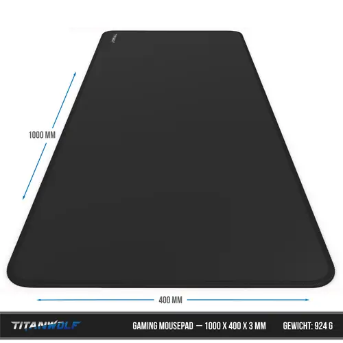 Titanwolf Übergröße Mauspad Gaming 1000x400mm - XXXL Mousepad groß mit Motiv - Tischunterlage Large Size - verbessert Präzision und Geschwindigke Titanwolf Übergröße Mauspad Gaming 1000x400mm - XXXL Mousepad groß mit Motiv - Tischunterlage Large Size - verbessert Präzision und Geschwindigke