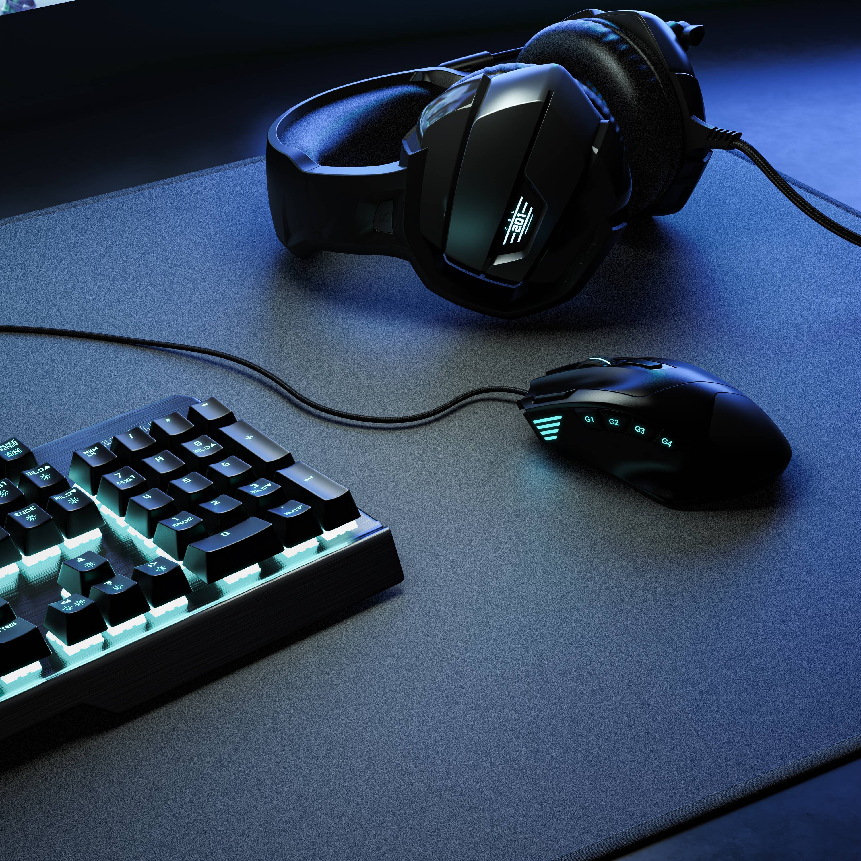 Titanwolf Übergröße Mauspad Gaming 1000x600mm - XXXL Mousepad groß mit Motiv - Tischunterlage Large Size - verbessert Präzision und Geschwindigke