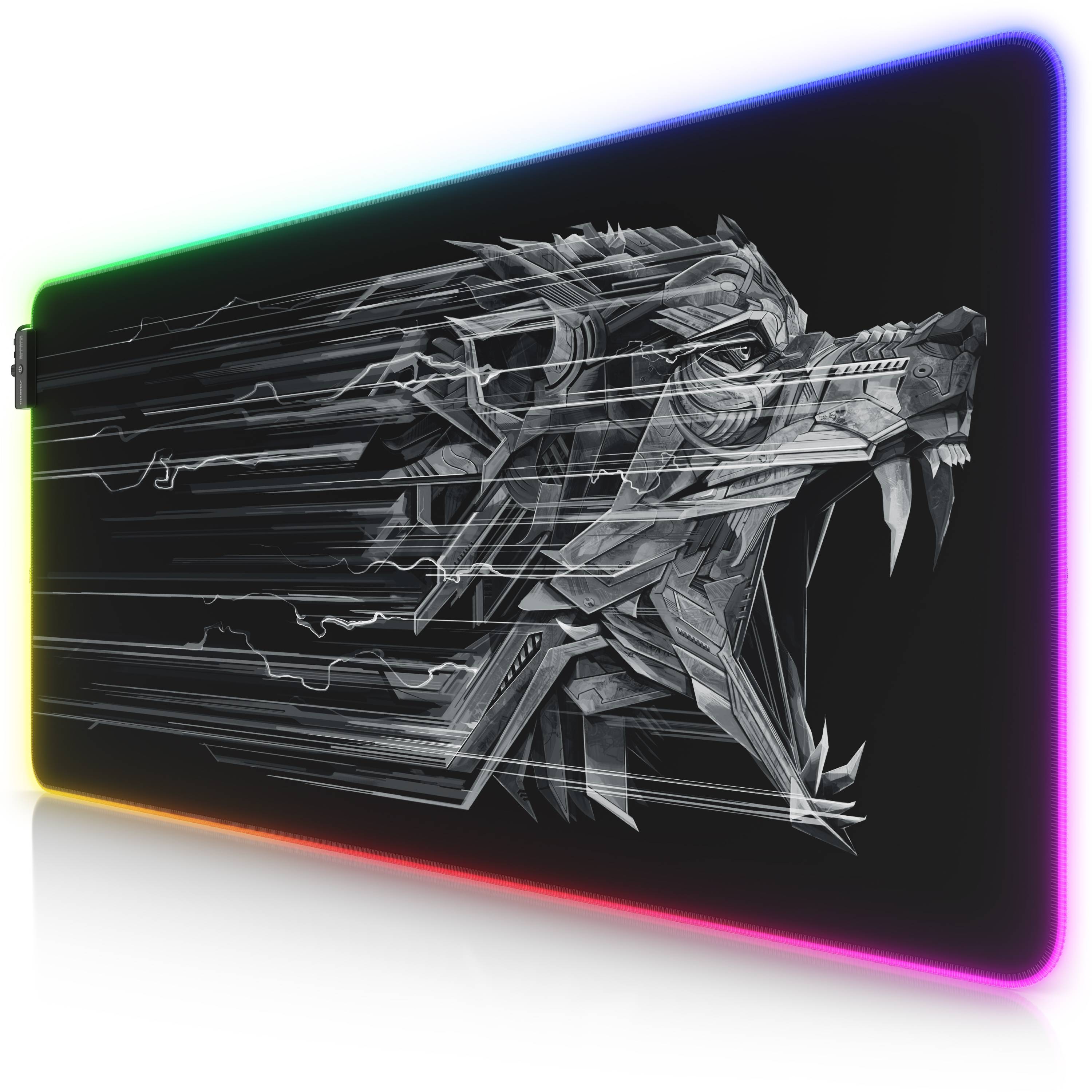 Titanwolf RGB Gaming Mauspad XL 900 x 400 mm Mousepad - verbessert Präzision & Geschwindigkeit