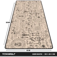 Titanwolf Gaming Mauspad, 900 x 400mm XXL Mousepad, verbessert Präzision & Geschwindigkeit, Alchemy Titanwolf Gaming Mauspad, 900 x 400mm XXL Mousepad, verbessert Präzision & Geschwindigkeit, Alchemy