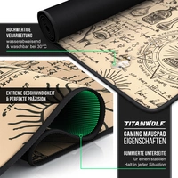 Titanwolf Gaming Mauspad, 900 x 400mm XXL Mousepad, verbessert Präzision & Geschwindigkeit, Alchemy Titanwolf Gaming Mauspad, 900 x 400mm XXL Mousepad, verbessert Präzision & Geschwindigkeit, Alchemy