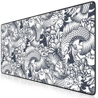 Titanwolf Gaming Mauspad, 900 x 400mm XXL Mousepad, verbessert Präzision & Geschwindigkeit, Koi Tattoo Titanwolf Gaming Mauspad, 900 x 400mm XXL Mousepad, verbessert Präzision & Geschwindigkeit, Koi Tattoo
