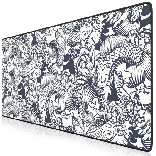 Titanwolf Gaming Mauspad, 900 x 400mm XXL Mousepad, verbessert Präzision & Geschwindigkeit, Koi Tattoo Titanwolf Gaming Mauspad, 900 x 400mm XXL Mousepad, verbessert Präzision & Geschwindigkeit, Koi Tattoo