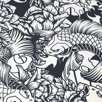 Titanwolf Gaming Mauspad, 900 x 400mm XXL Mousepad, verbessert Präzision & Geschwindigkeit, Koi Tattoo Titanwolf Gaming Mauspad, 900 x 400mm XXL Mousepad, verbessert Präzision & Geschwindigkeit, Koi Tattoo