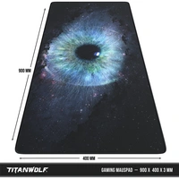 Titanwolf Gaming Mauspad, 900 x 400mm XXL Mousepad, verbessert Präzision & Geschwindigkeit, Galaxy Eye Titanwolf Gaming Mauspad, 900 x 400mm XXL Mousepad, verbessert Präzision & Geschwindigkeit, Galaxy Eye