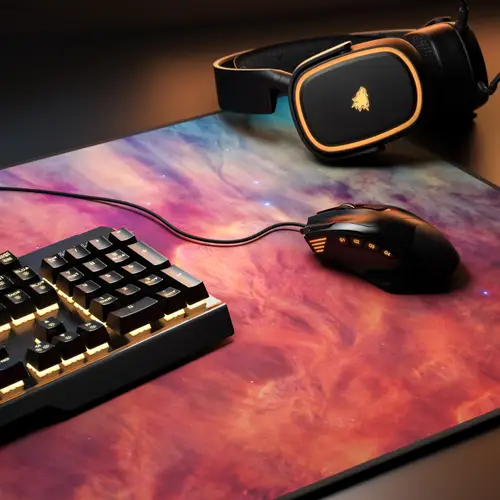 Titanwolf Gaming Mauspad, 900 x 400mm XXL Mousepad, verbessert Präzision & Geschwindigkeit, Lagoon Nebula Titanwolf Gaming Mauspad, 900 x 400mm XXL Mousepad, verbessert Präzision & Geschwindigkeit, Lagoon Nebula