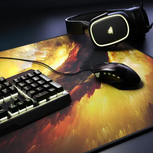 Titanwolf Gaming Mauspad, 900 x 400mm XXL Mousepad, verbessert Präzision & Geschwindigkeit, Golden Storm Titanwolf Gaming Mauspad, 900 x 400mm XXL Mousepad, verbessert Präzision & Geschwindigkeit, Golden Storm