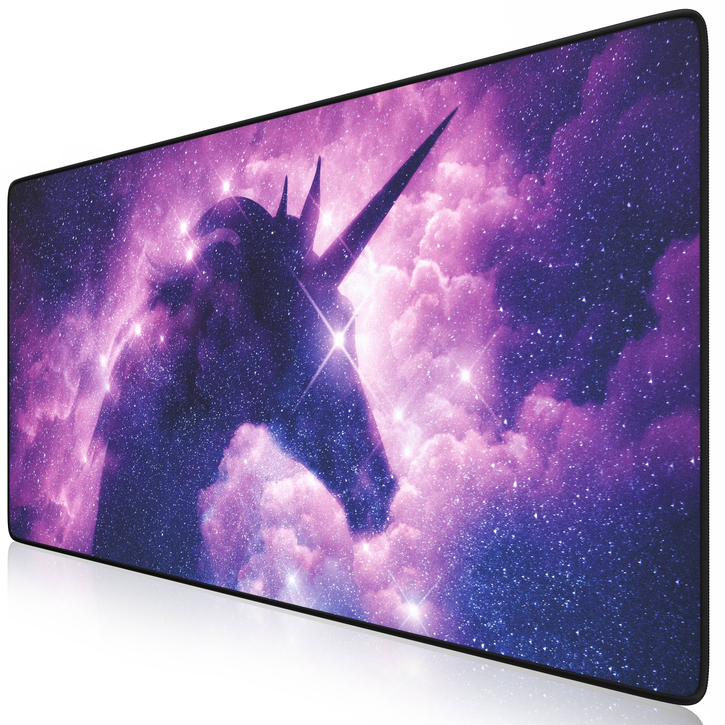 Titanwolf Gaming Mauspad, 900 x 400mm XXL Mousepad, verbessert Präzision & Geschwindigkeit, Unicorn
