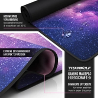 Titanwolf Gaming Mauspad, 900 x 400mm XXL Mousepad, verbessert Präzision & Geschwindigkeit, Unicorn Titanwolf Gaming Mauspad, 900 x 400mm XXL Mousepad, verbessert Präzision & Geschwindigkeit, Unicorn