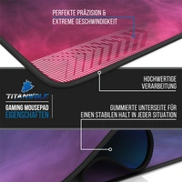 Titanwolf Gaming Mauspad, XXXL Speed Mousepad 1200 x 600 mm, Geschwindigkeit & Präzision, Farbiger Rauch Titanwolf Gaming Mauspad, XXXL Speed Mousepad 1200 x 600 mm, Geschwindigkeit & Präzision, Farbiger Rauch