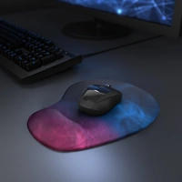 Titanwolf Gaming Mauspad mit ergonomischer Handgelenkauflage, Office Mousepad mit Gelpolster, Farbiger Rauch Titanwolf Gaming Mauspad mit ergonomischer Handgelenkauflage, Office Mousepad mit Gelpolster, Farbiger Rauch