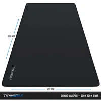 Titanwolf Gaming Mauspad, 900 x 400mm XXL Mousepad, verbessert Präzision & Geschwindigkeit, Titanwolf Schrift Titanwolf Gaming Mauspad, 900 x 400mm XXL Mousepad, verbessert Präzision & Geschwindigkeit, Titanwolf Schrift