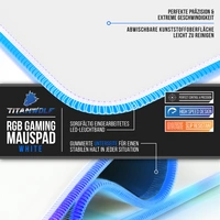 TITANWOLF - RGB Gaming Mauspad - LED Schreibtischunterlage - 900x400 mm Übergröße - XXL Mousepad - LED Multi Color - 11 Beleuchtungs-Modi TITANWOLF - RGB Gaming Mauspad - LED Schreibtischunterlage - 900x400 mm Übergröße - XXL Mousepad - LED Multi Color - 11 Beleuchtungs-Modi